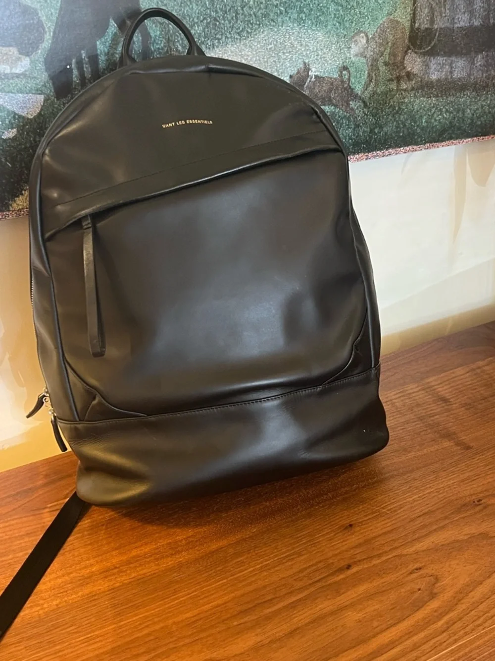 WANT Les Essentiels Smooth Leather  Backpack w/Lock